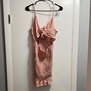 SHEIN Pink Midi Dress